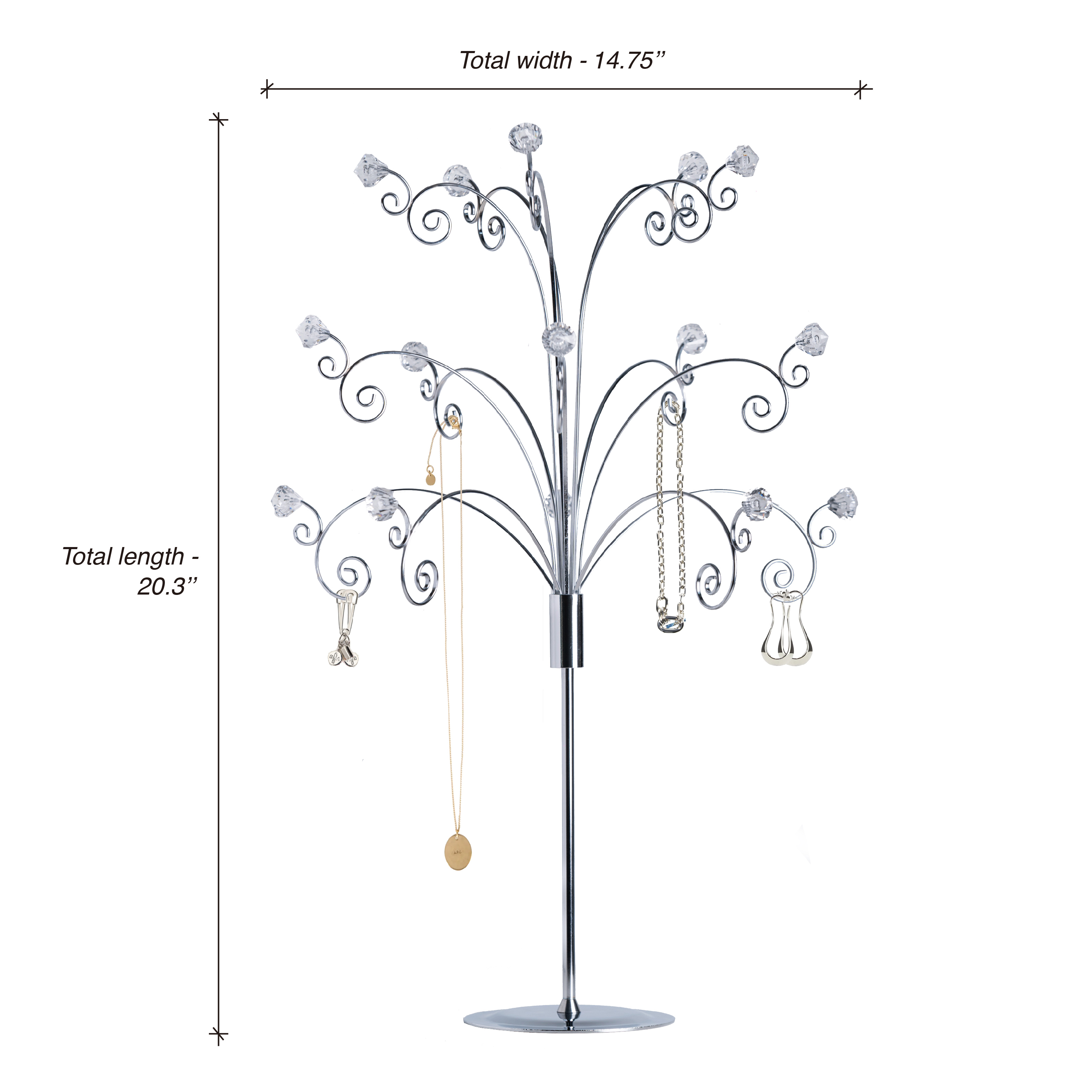 20 Inch Necklace Holder Jewellery Tree Stand Free Shipping